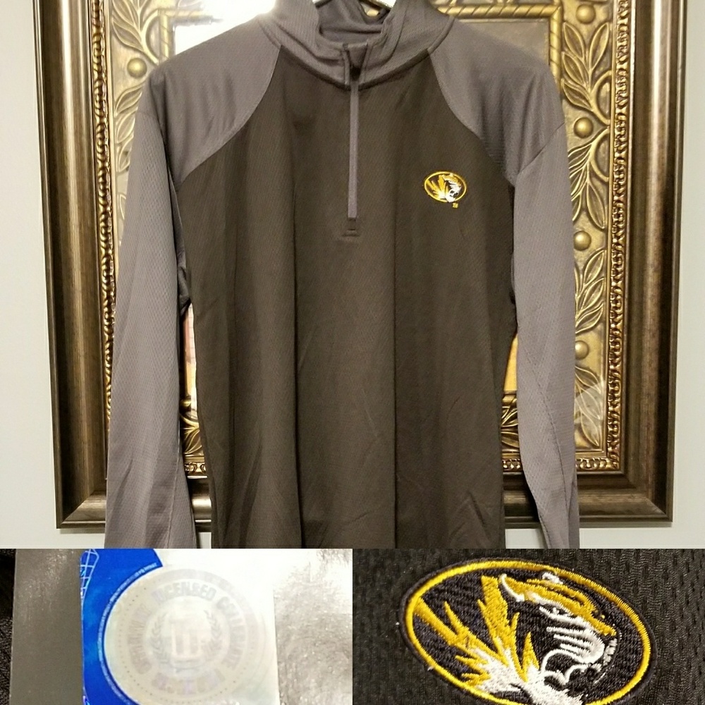 Missouri University 1/4 zip jacket NWT AL